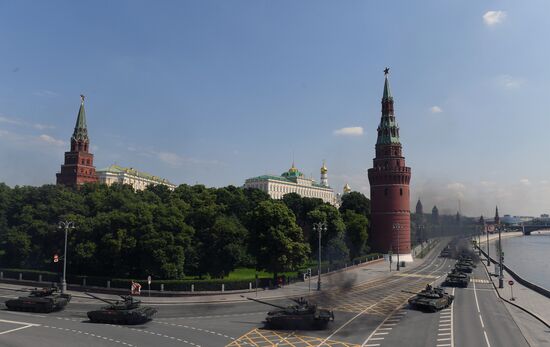 Генеральная репетиция парада Победы в Москве