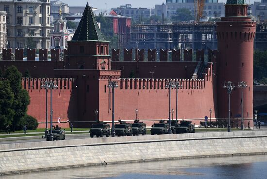 Генеральная репетиция парада Победы в Москве