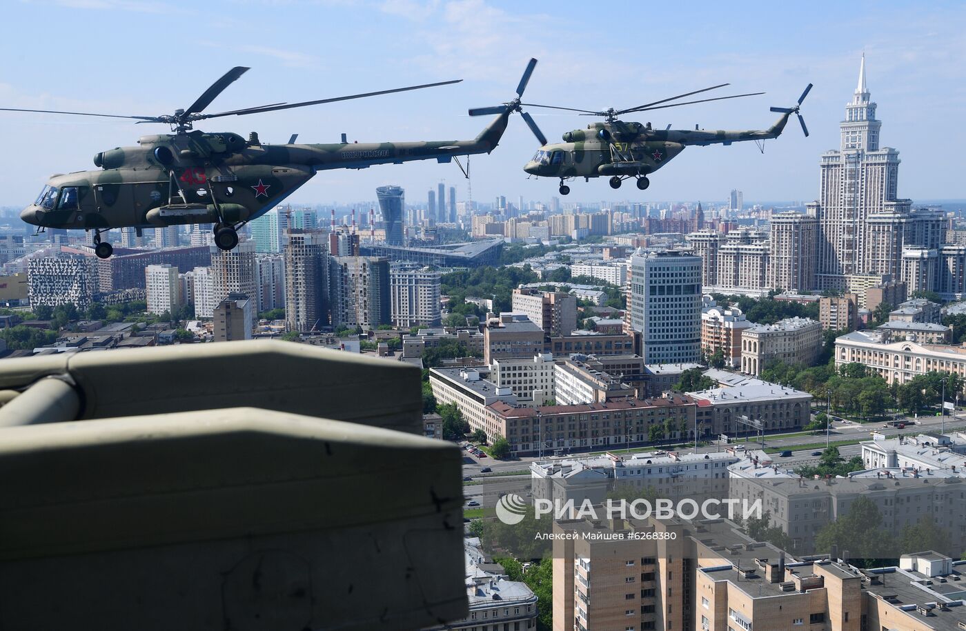 Генеральная репетиция парада Победы в Москве