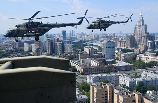 Генеральная репетиция парада Победы в Москве