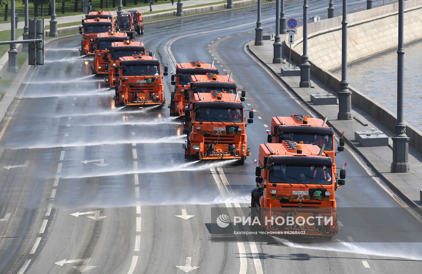 Генеральная репетиция парада Победы в Москве