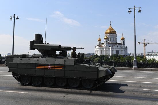 Генеральная репетиция парада Победы в Москве