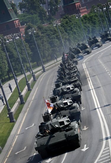 Генеральная репетиция парада Победы в Москве