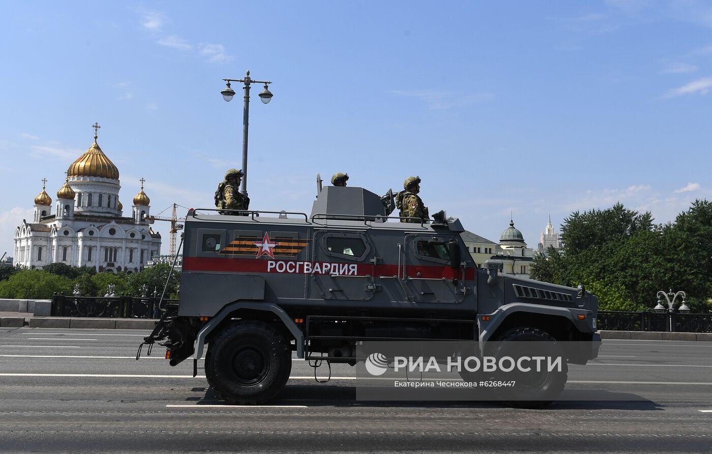 Генеральная репетиция парада Победы в Москве