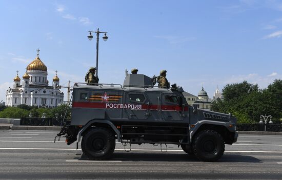 Генеральная репетиция парада Победы в Москве