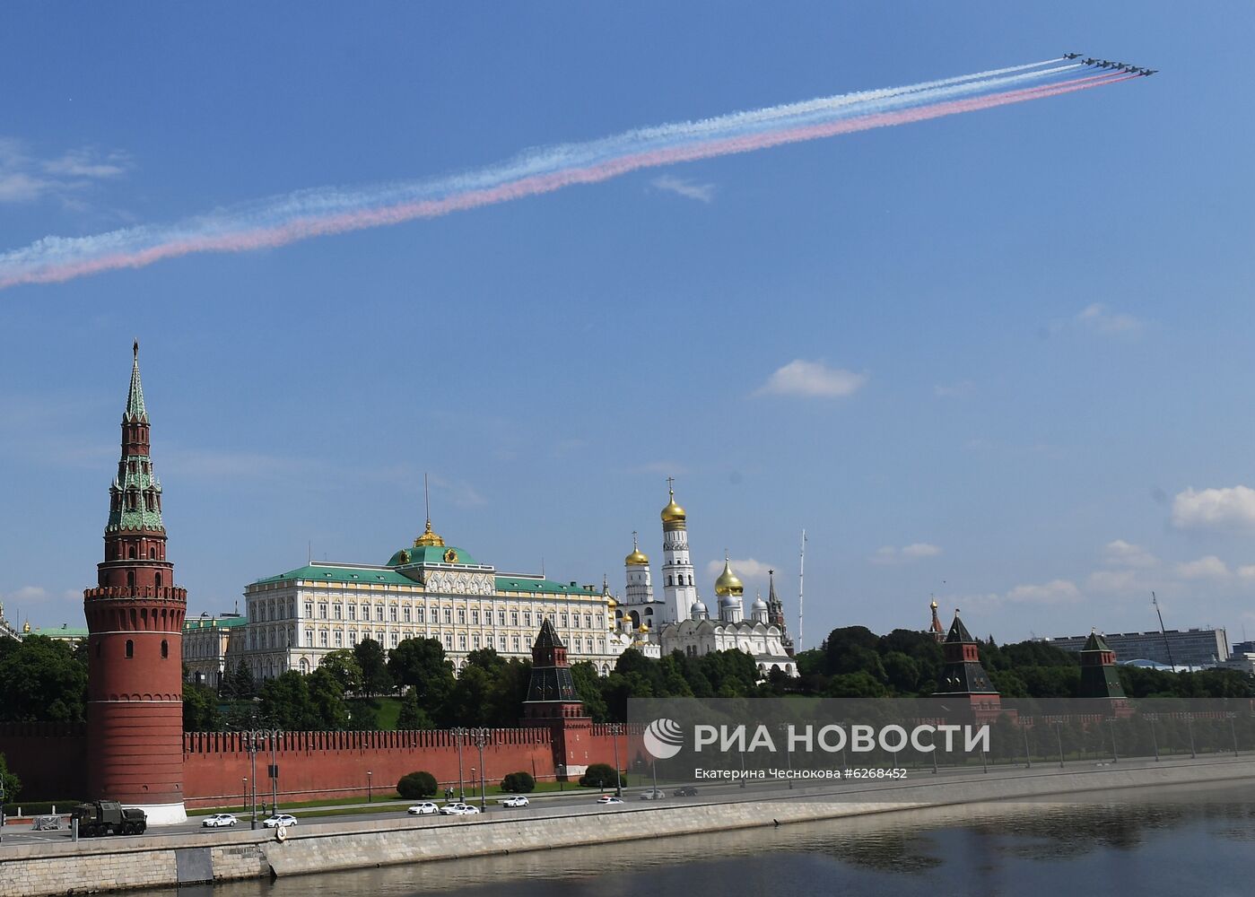 Генеральная репетиция парада Победы в Москве