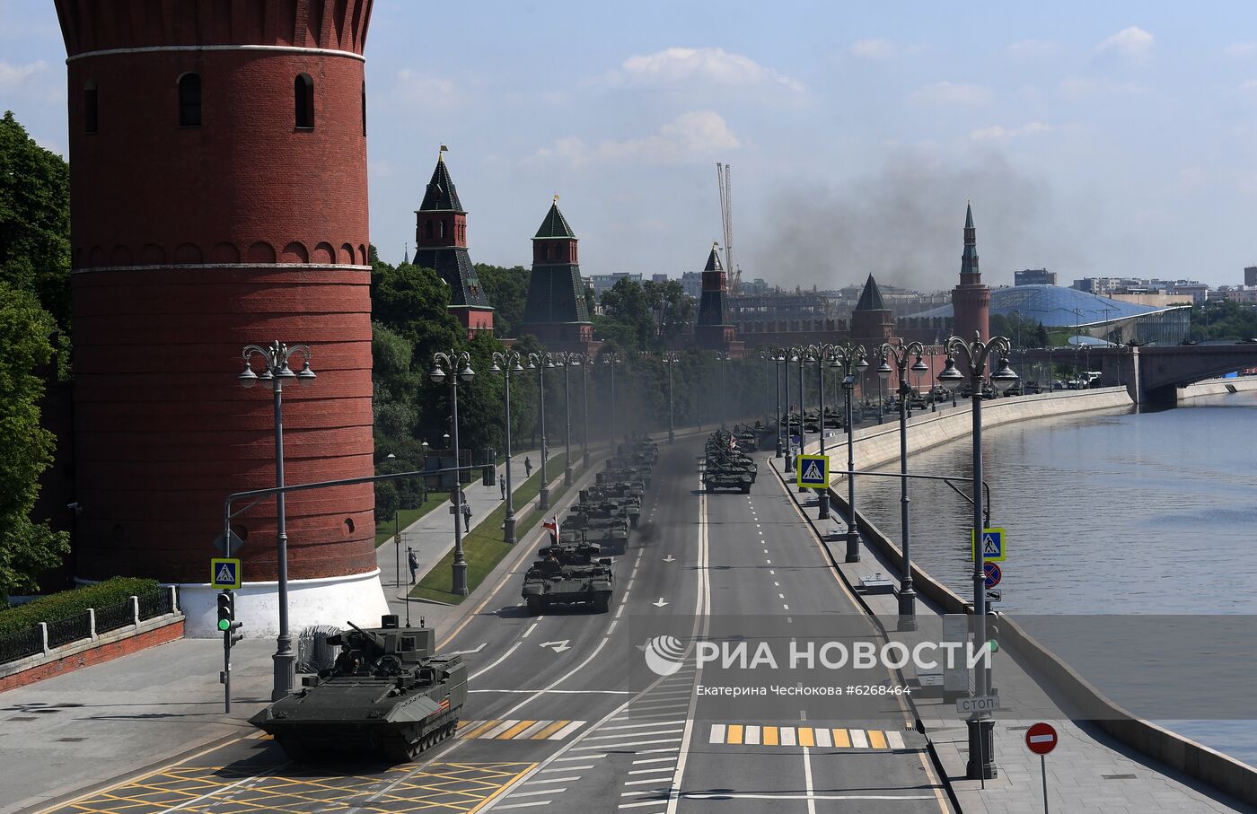 Генеральная репетиция парада Победы в Москве