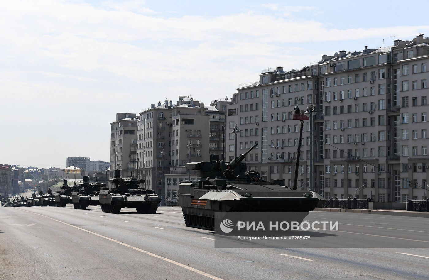 Генеральная репетиция парада Победы в Москве