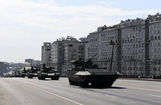 Генеральная репетиция парада Победы в Москве