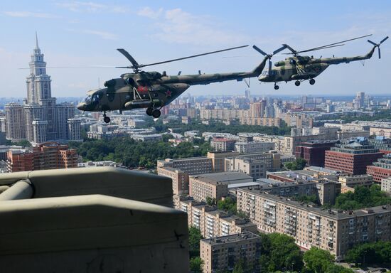 Генеральная репетиция парада Победы в Москве