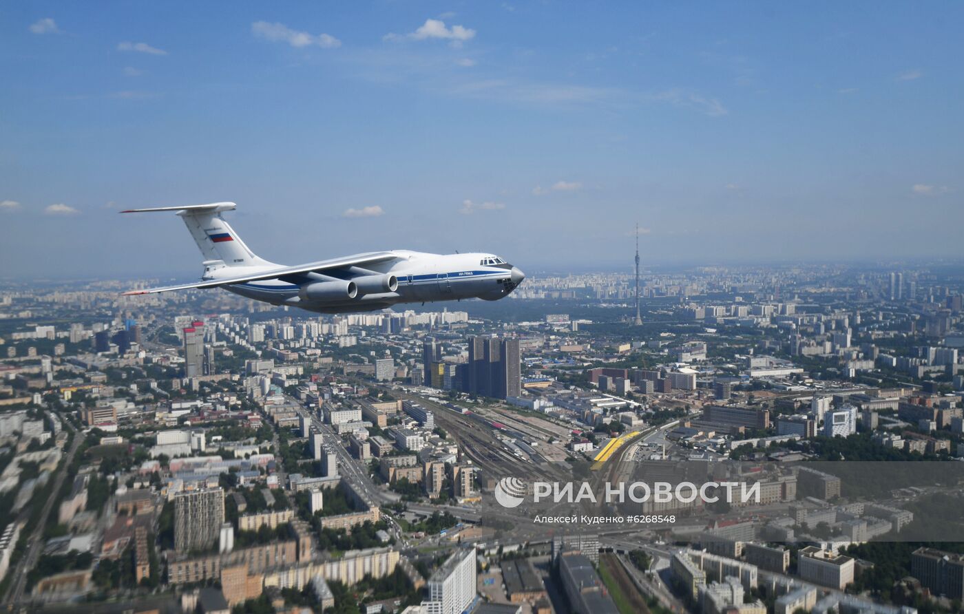 Генеральная репетиция парада Победы в Москве