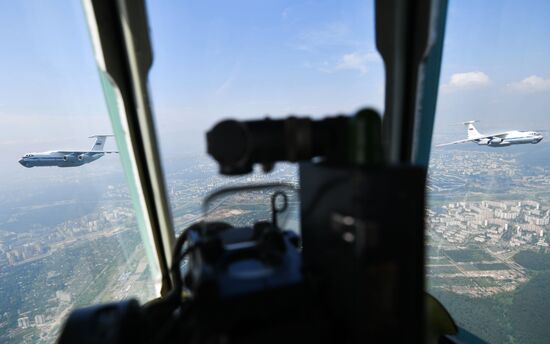 Генеральная репетиция парада Победы в Москве