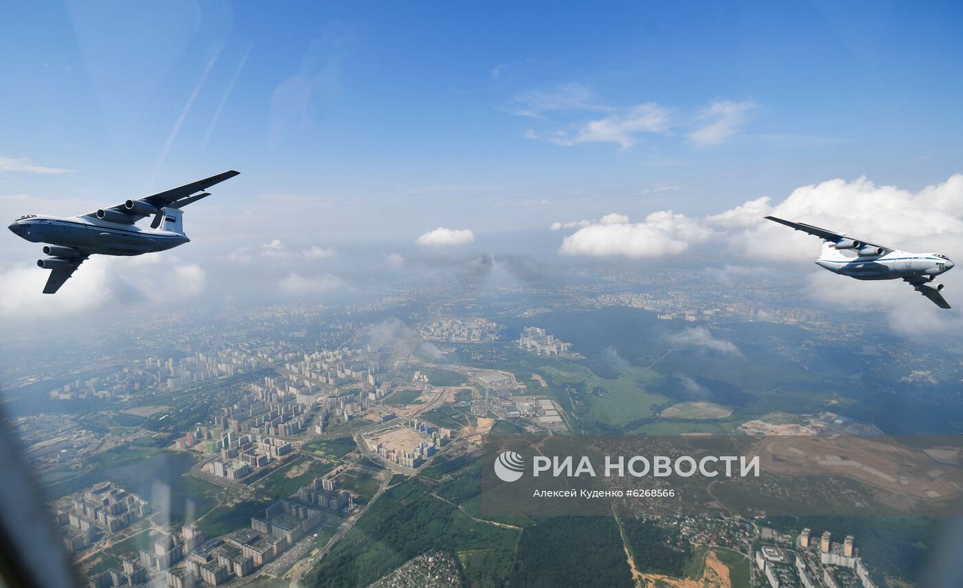 Генеральная репетиция парада Победы в Москве