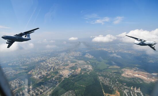 Генеральная репетиция парада Победы в Москве