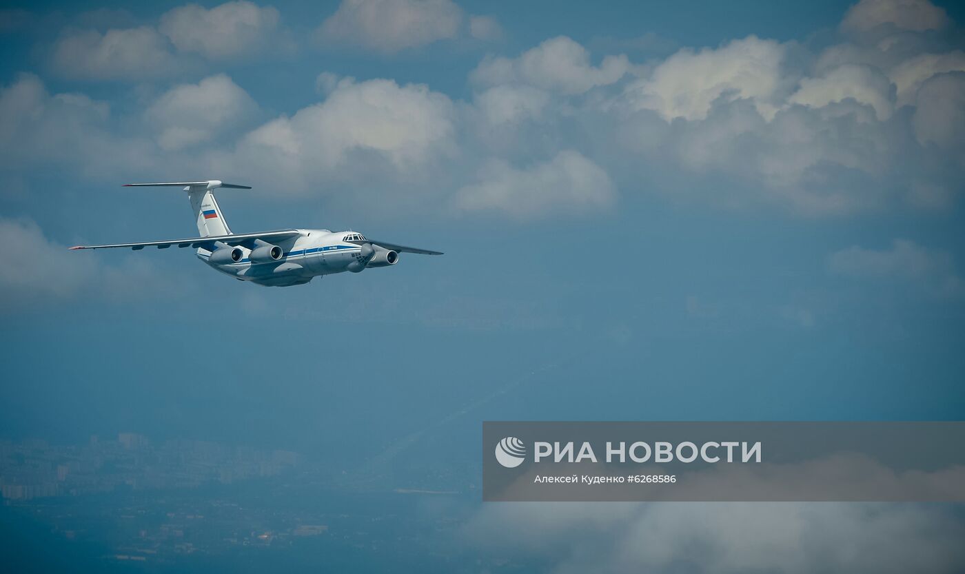 Генеральная репетиция парада Победы в Москве