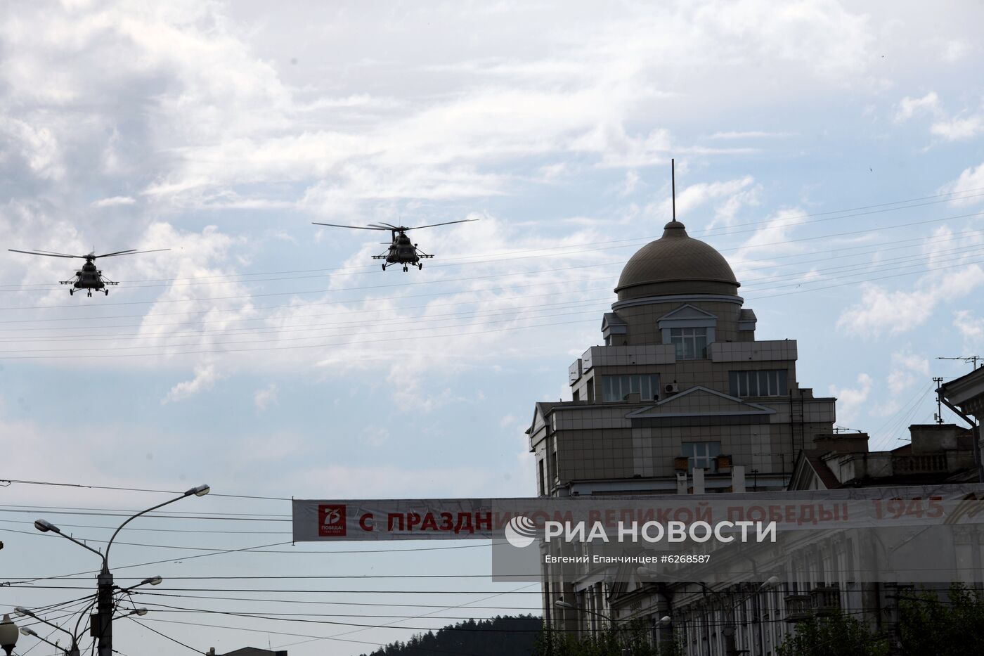 Генеральная репетиция парада Победы в городах России