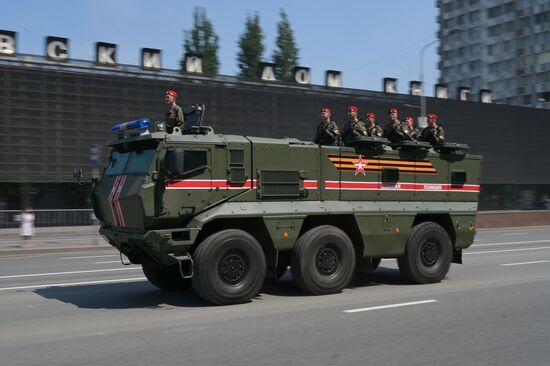 Генеральная репетиция парада Победы в Москве