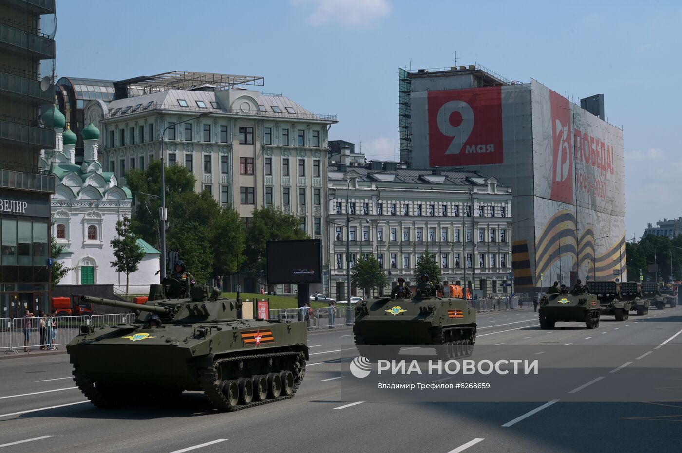 Генеральная репетиция парада Победы в Москве