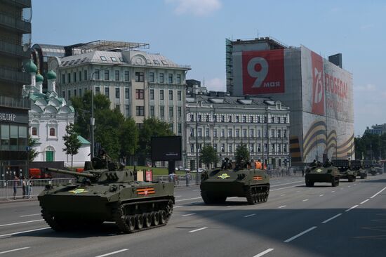 Генеральная репетиция парада Победы в Москве