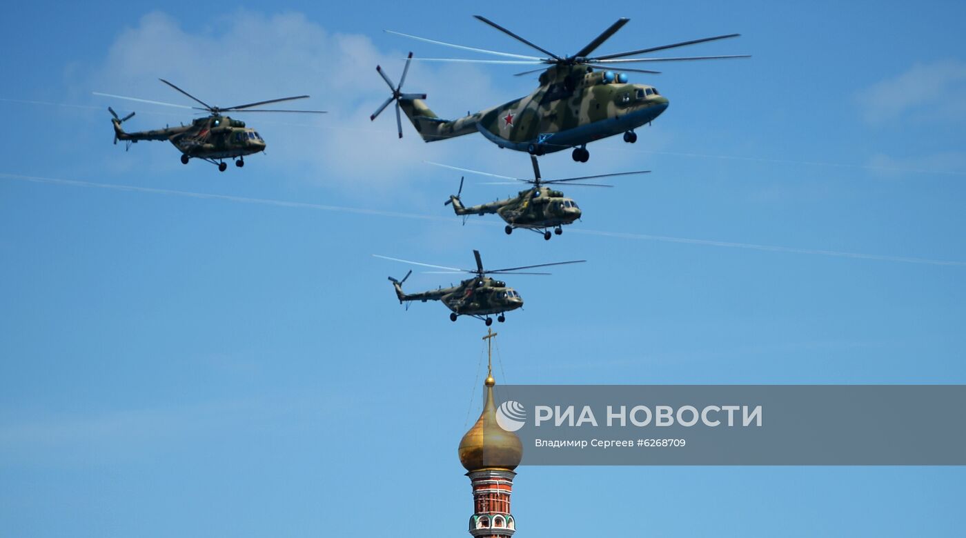 Генеральная репетиция парада Победы в Москве