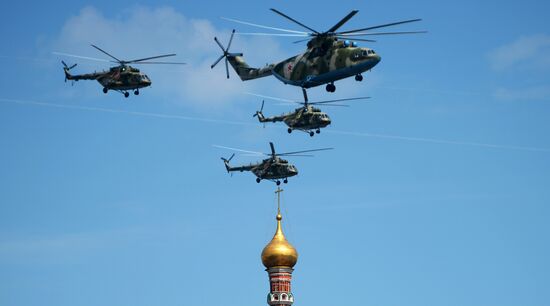 Генеральная репетиция парада Победы в Москве