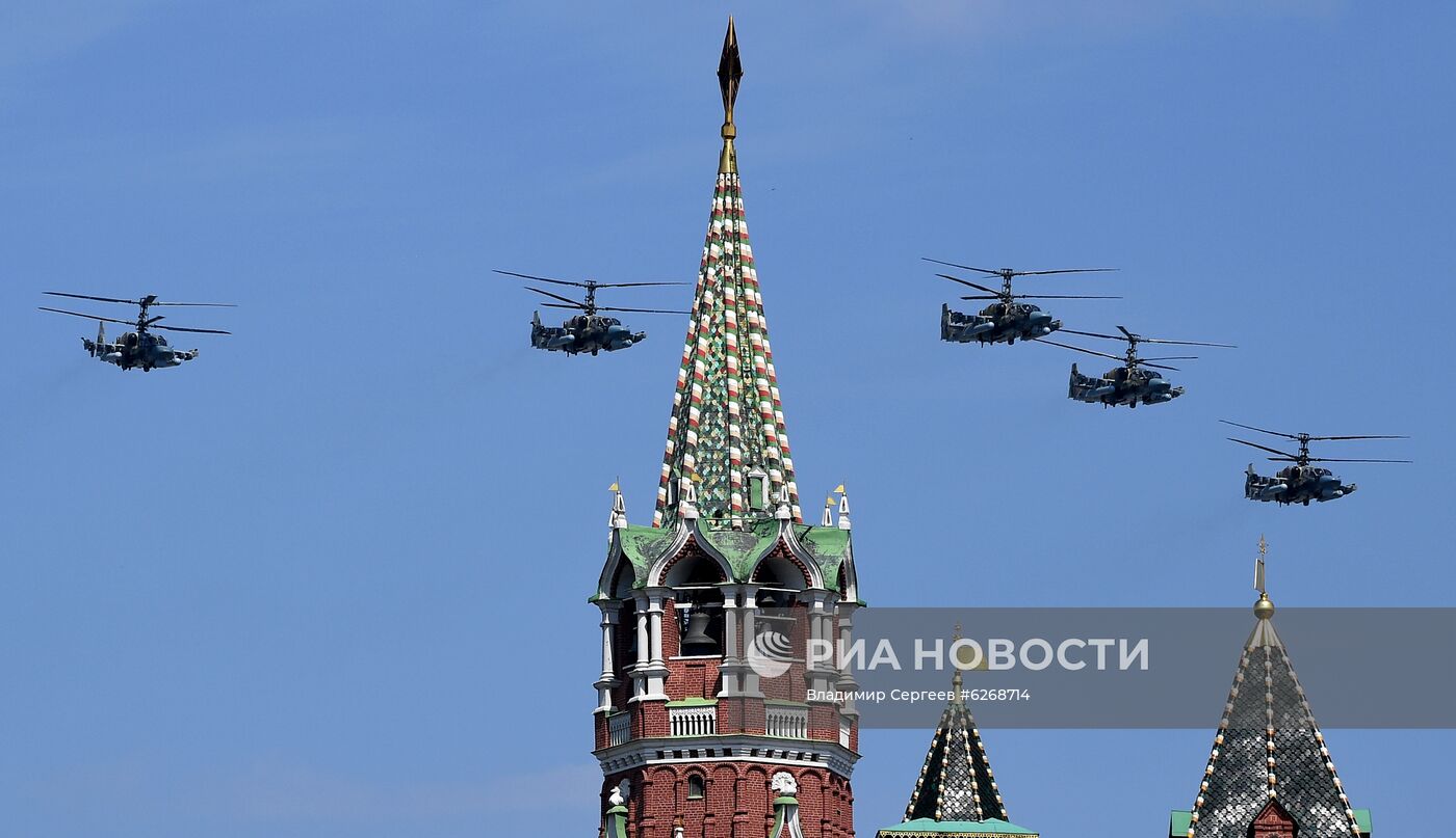 Генеральная репетиция парада Победы в Москве