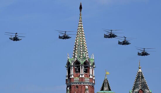 Генеральная репетиция парада Победы в Москве