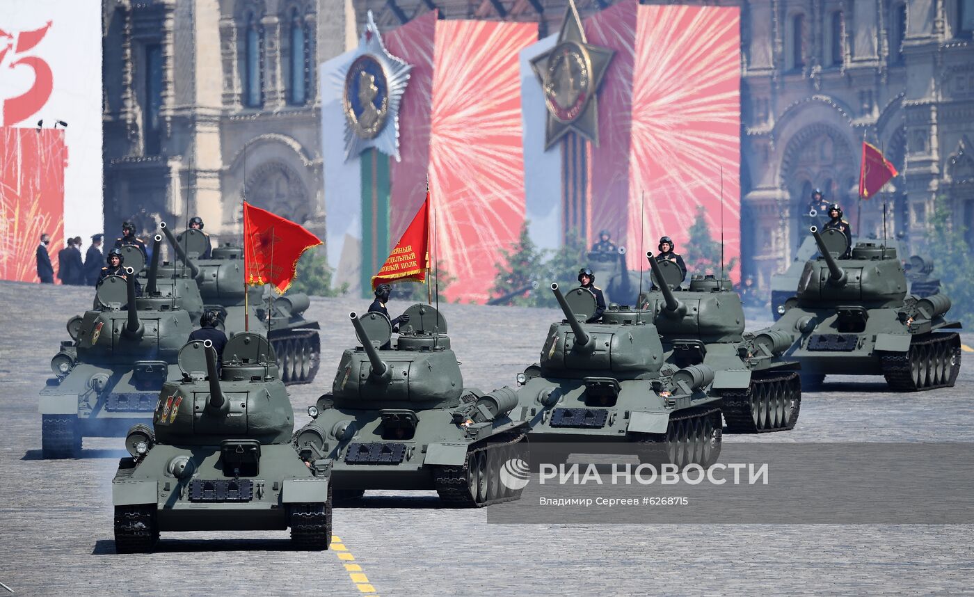 Генеральная репетиция парада Победы в Москве