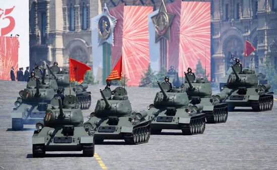 Генеральная репетиция парада Победы в Москве