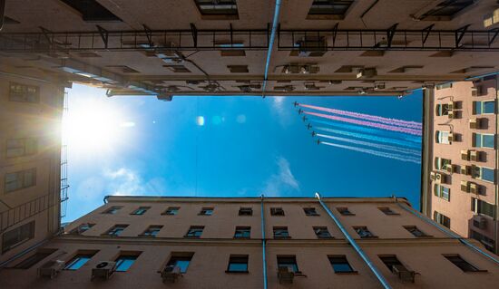 Генеральная репетиция парада Победы в Москве