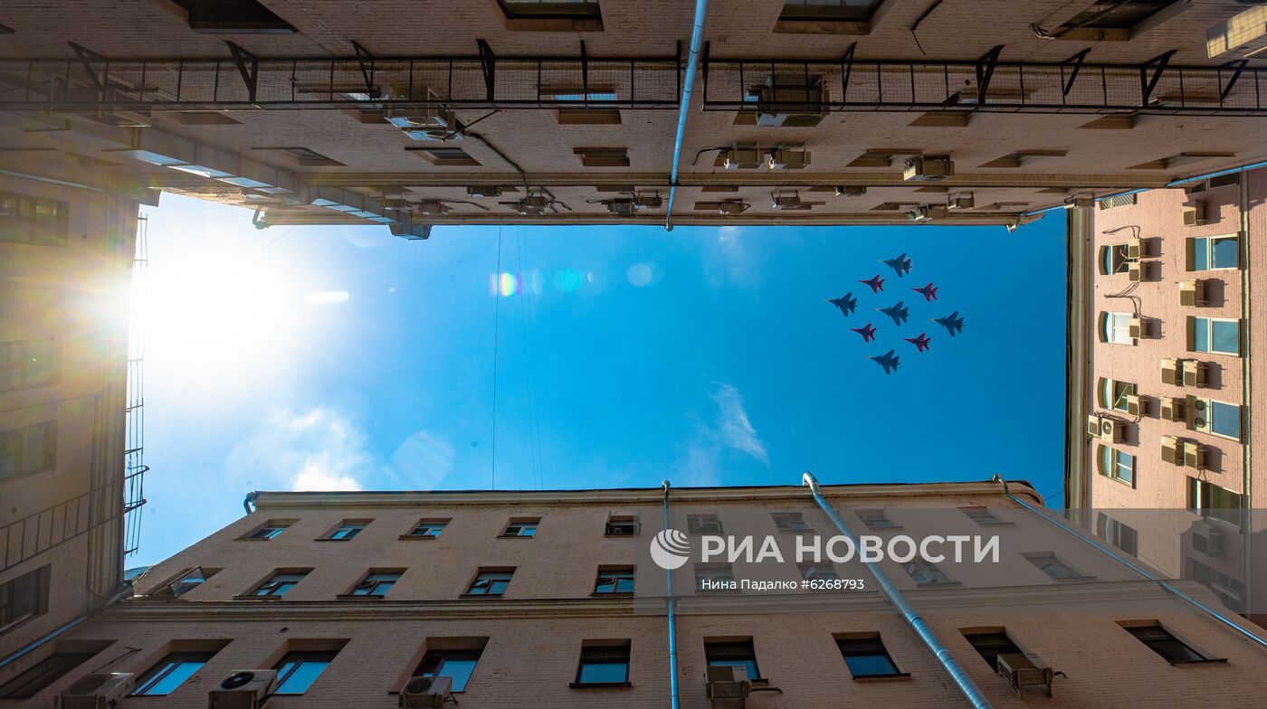 Генеральная репетиция парада Победы в Москве