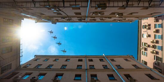 Генеральная репетиция парада Победы в Москве