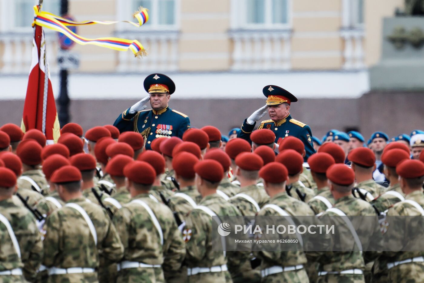 Генеральная репетиция парада Победы в городах России