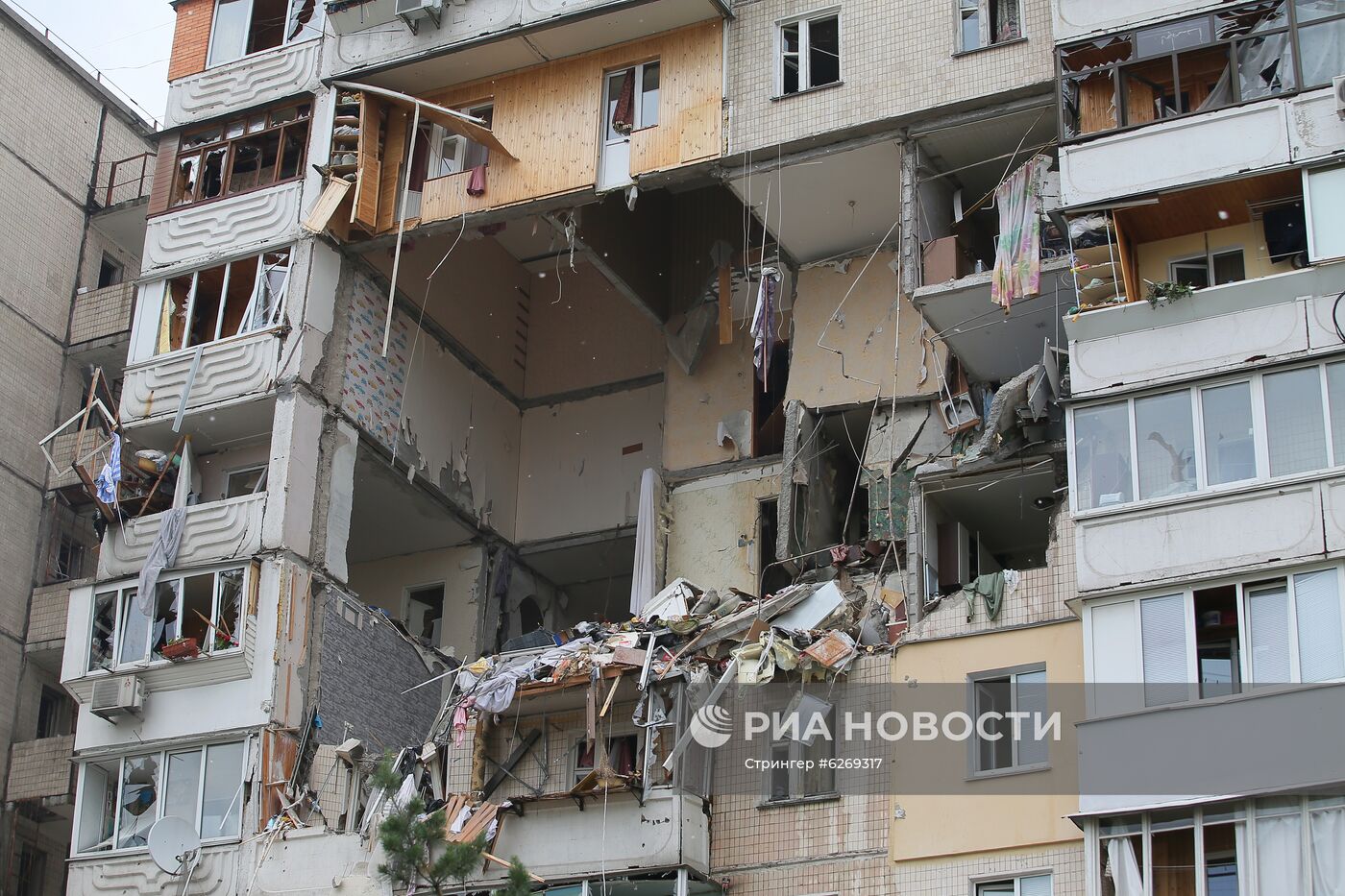 Взрыв газа в жилом доме в Киеве