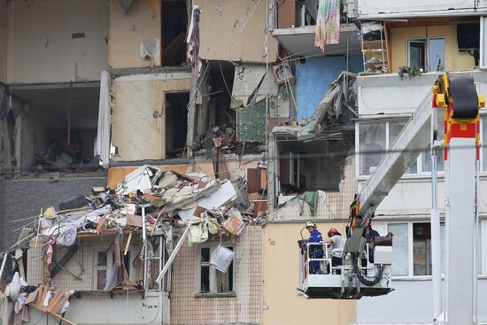 Взрыв газа в жилом доме в Киеве