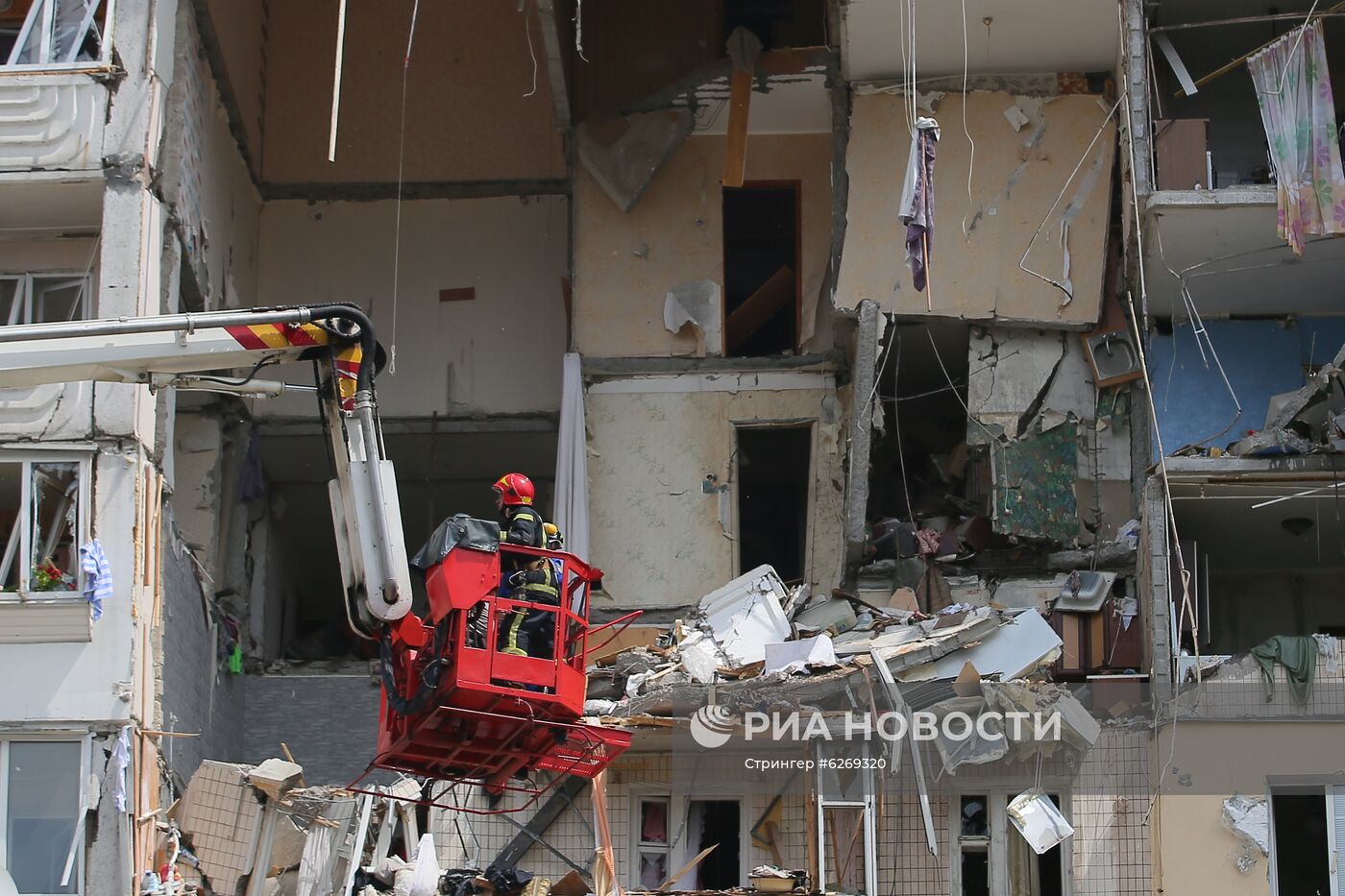 Взрыв газа в жилом доме в Киеве