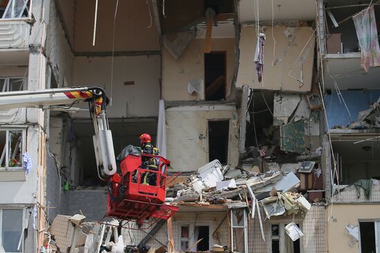 Взрыв газа в жилом доме в Киеве