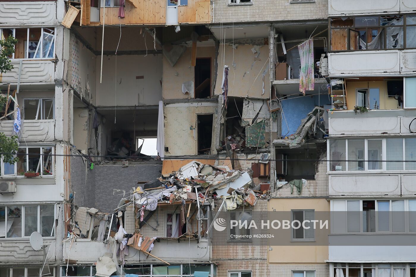 Взрыв газа в жилом доме в Киеве