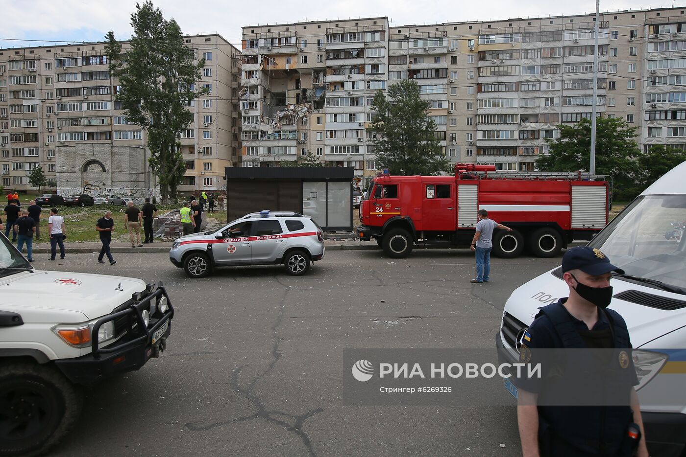 Взрыв газа в жилом доме в Киеве
