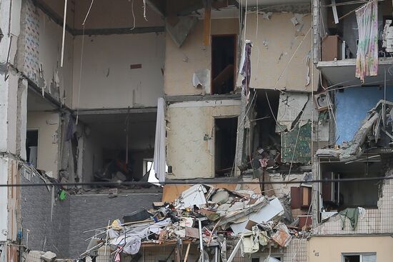 Взрыв газа в жилом доме в Киеве