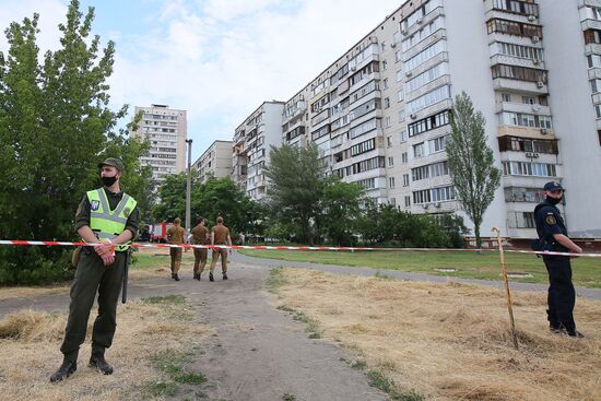 Взрыв газа в жилом доме в Киеве