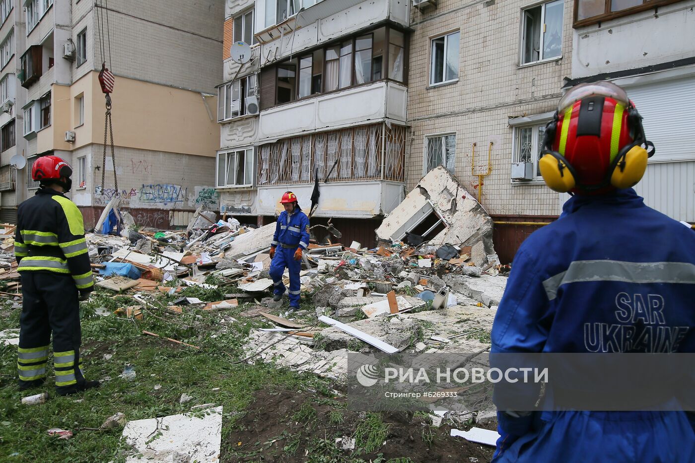 Взрыв газа в жилом доме в Киеве