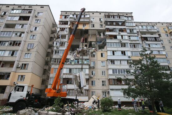 Взрыв газа в жилом доме в Киеве