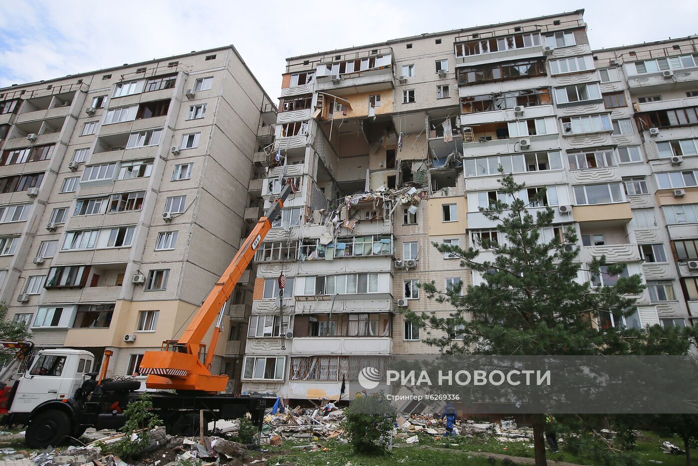 Взрыв газа в жилом доме в Киеве