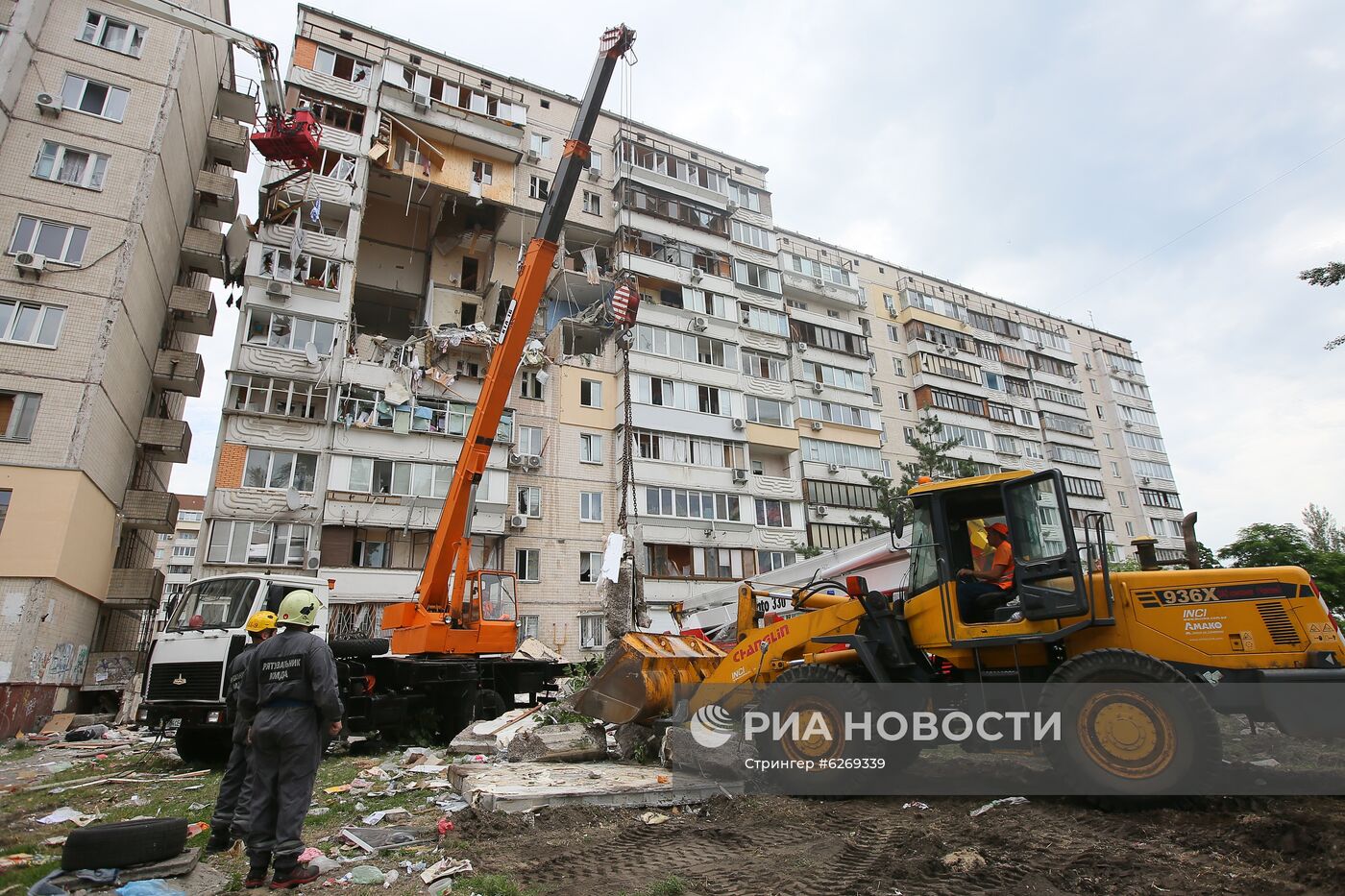 Взрыв газа в жилом доме в Киеве