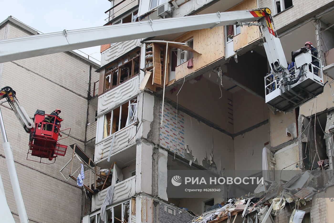 Взрыв газа в жилом доме в Киеве