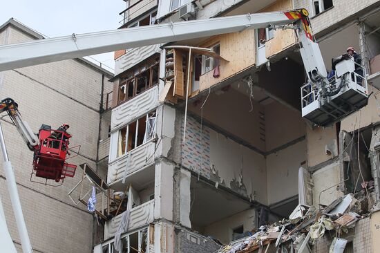 Взрыв газа в жилом доме в Киеве