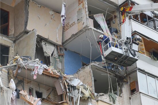 Взрыв газа в жилом доме в Киеве