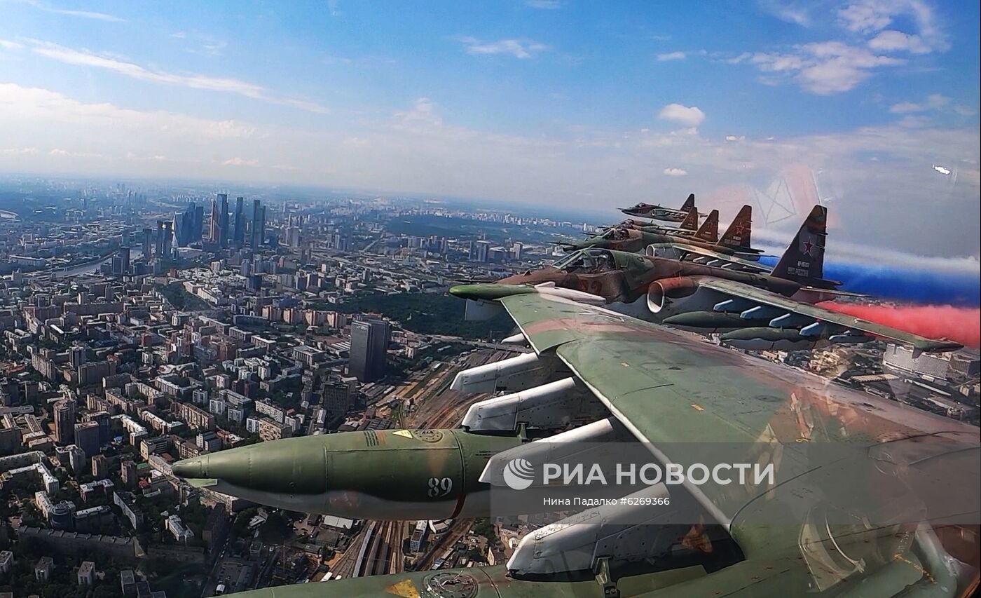 Генеральная репетиция парада Победы в Москве