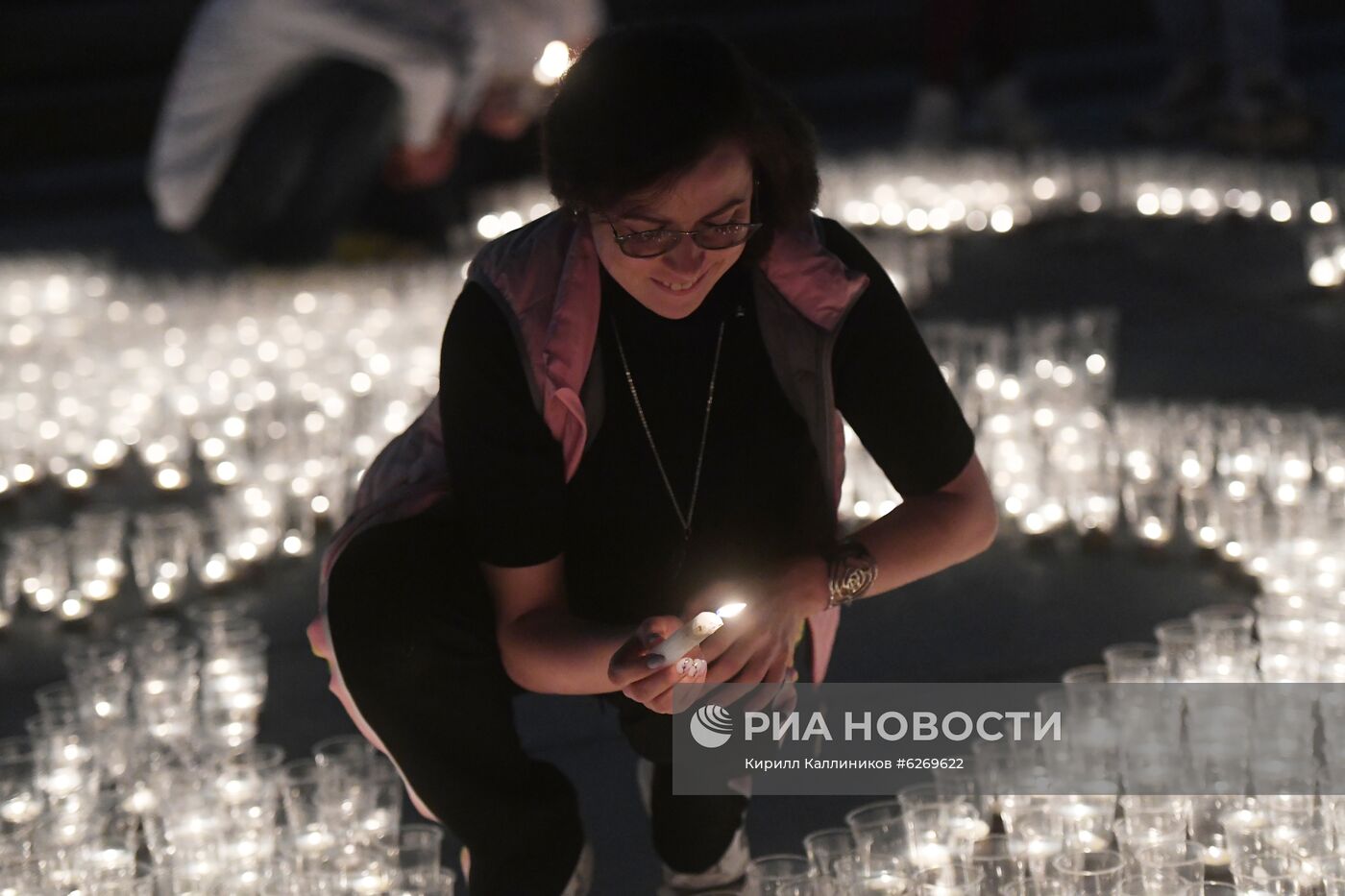 Акция "Свеча памяти" в Москве 